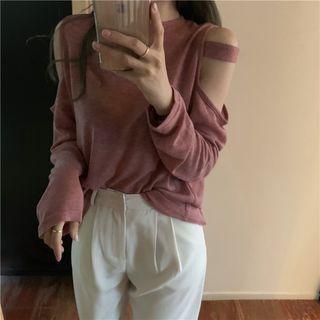 Long-sleeve Cutout Top / Harem Pants