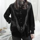 Fringed Velvet Shirt