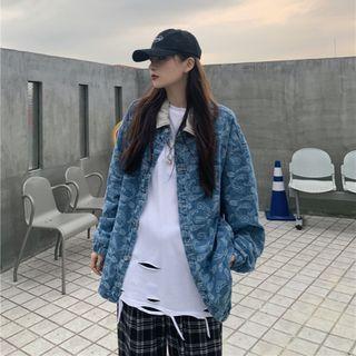 Paisley Pattern Denim Jacket
