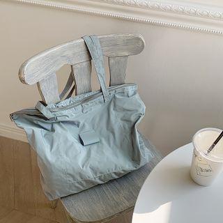 Zipped Fabric Shopper Bag