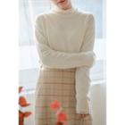 Drop-shoulder Cashmere Blend Sweater