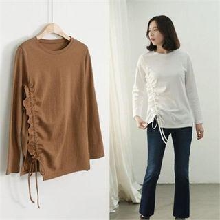 Round-neck Drawcord T-shirt