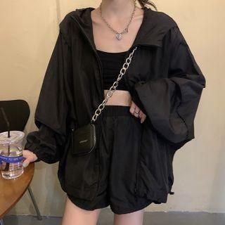 Hood Zip Light Jacket / Shorts