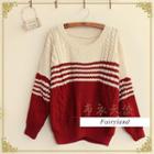 Two-tone Cropped Sweater