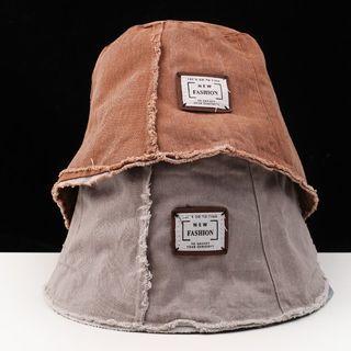 Applique Distressed Bucket Hat