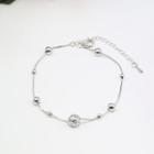 Alloy Bead Bracelet / Anklet Anklet - Silver - One Size
