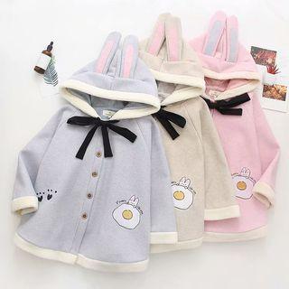Embroidered Rabbit Buttoned Jacket