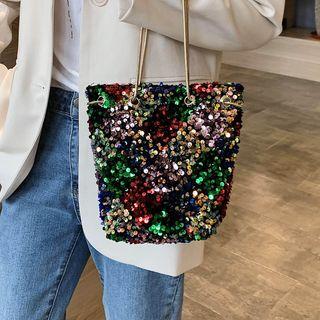 Sequin Bucket Bag