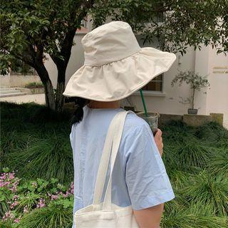 Plain Crinkled Sun Hat