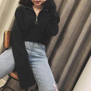 Half-zip Corduroy Pullover