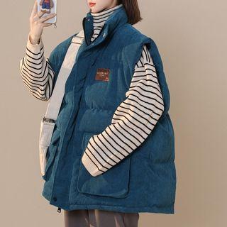 Applique Corduroy Vest