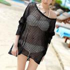 Long-sleeve Mesh Cover-up