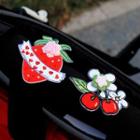 Flower / Fruit Yarn Embroidered Brooch