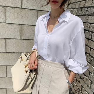 Sleek Plain Shirt In 4 Colors