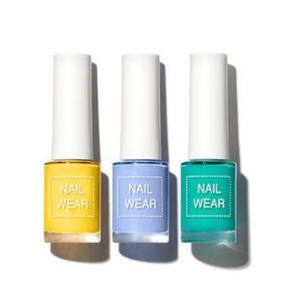 The Saem - Nail Wear Summer Beach Collection - 3 Colors #101 Vanilla Syrup