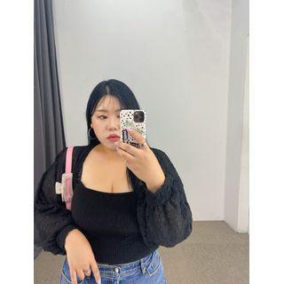 Open-front Textured Bolero