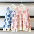 Cheongsam Heart Pattern Sweater