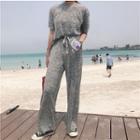 Plain Short-sleeve T-shirt / Shorts / Sweatpants