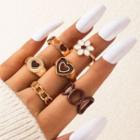 Set Of 6: Ring Set Of 6 - 20739 - Gold - One Size