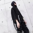 Strappy Zip-up Sleeve Hoodie