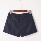 Tie-waist Woolen Shorts