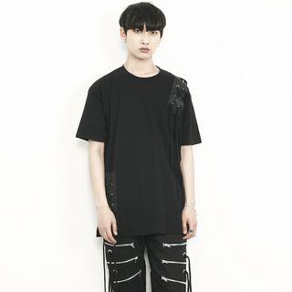 Lace-up Detail Loose-fit T-shirt