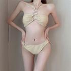 Set: Halter Cutout Bikini Top + Bottom