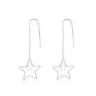 Simple Star Earrings Silver - One Size