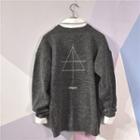 Geometric Embroidered Knit Pullover