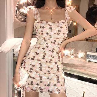 Sequined Sleeveless Mini A-line Dress