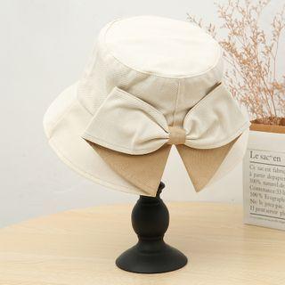 Bow Back Slit Bucket Hat