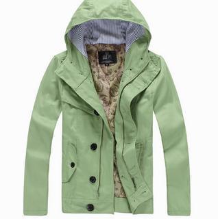 Buttoned Hooded Jacket