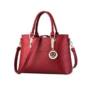 Faux Leather Print Handbag