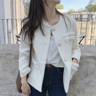 Fringed Button-up Jacket