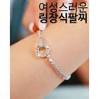 Hoop Multi-strand Chain Bracelet