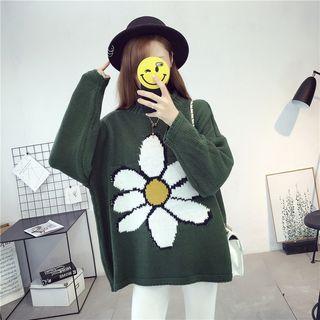 Flower Oversized Sweater