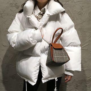 Check Chain Strap Crossbody Bag