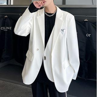 Layered Plain Mock Two Piece Blazer