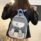 Bow Accent Printed Backpack