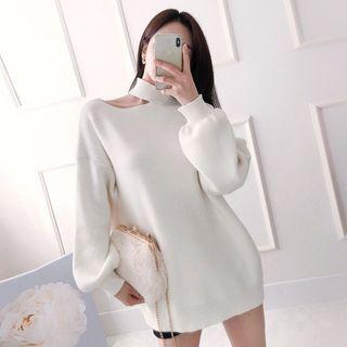 Slit-trim Knit Top