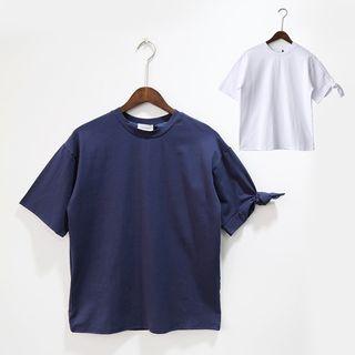Short-sleeve Tied T-shirt