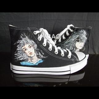 Star-crossed Lovers High-top Canvas Sneakers