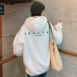Letter Printed Oversize Hoodie