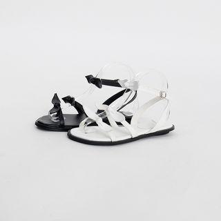Petite Ribbon Flat Strap Sandals