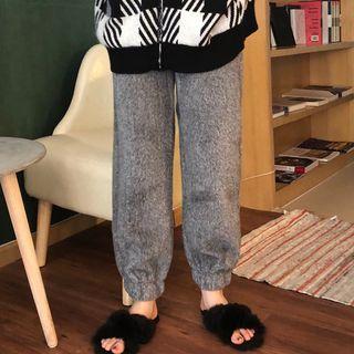 Furry Straight-cut Pants