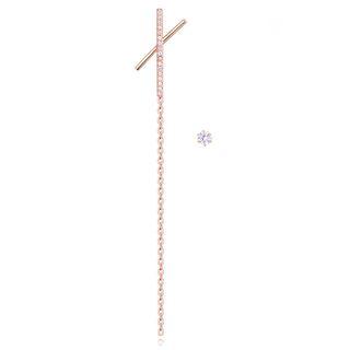 Cz Non-matching Drop Earring