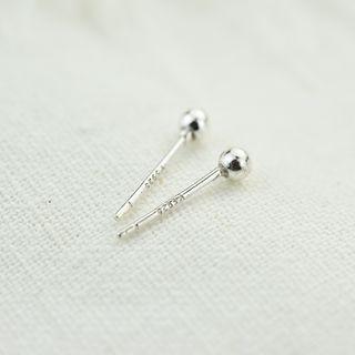 Bead 925 Sterling Silver Stud Earring