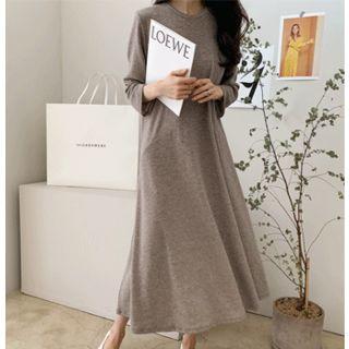 Round-neck Flared A-line Dress