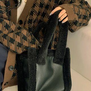 Dumble-trim Pleather Tote