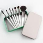 Set Of 7: Makeup Brush / Tinplate Case